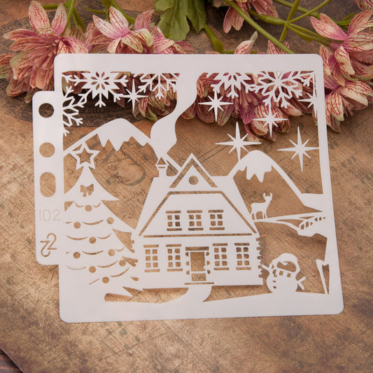 Christmas Theme DIY Hollow Stencil