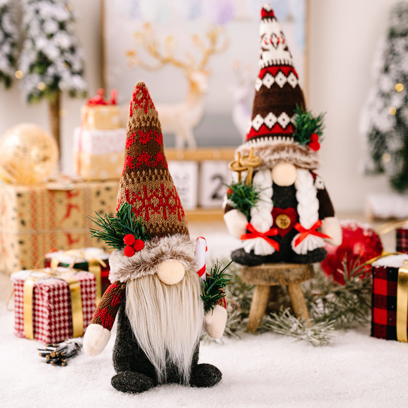 Christmas Gnome Faceless Doll Decorations