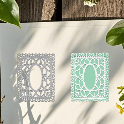 Decorative Floral Frame Background Board Cutting Dies