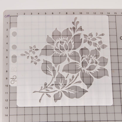 Flower Pattern Hollow Stencil