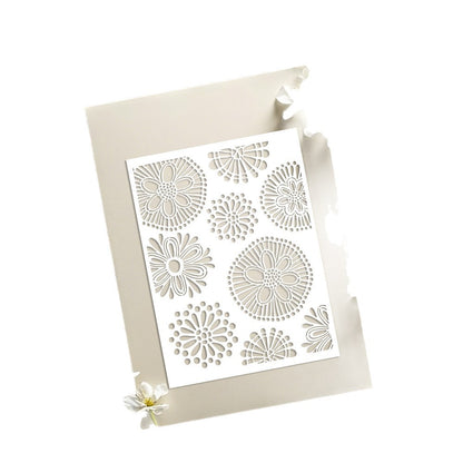 Floral Pattern DIY Painting Hollow Stencil