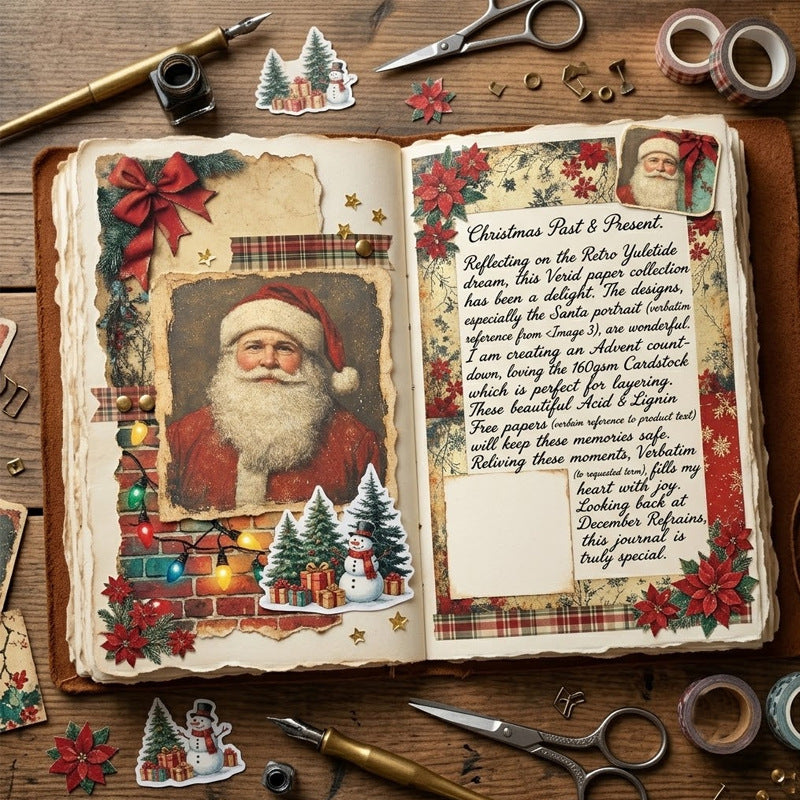 24PCS 6" Christmas Theme Scrapbook Paper & Cardstock