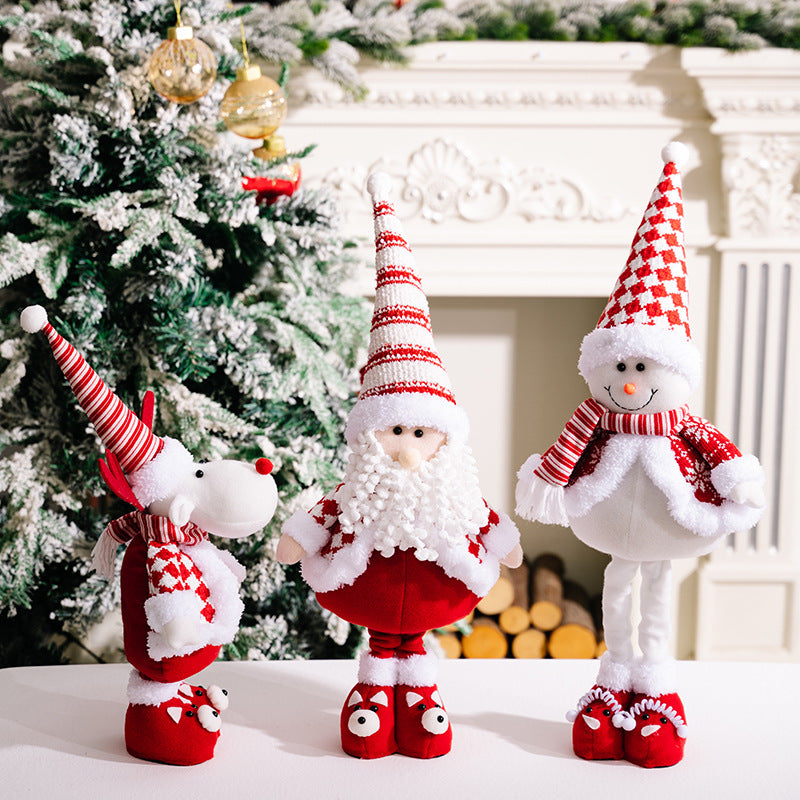 Christmas Retractable Long Legs Doll Ornaments