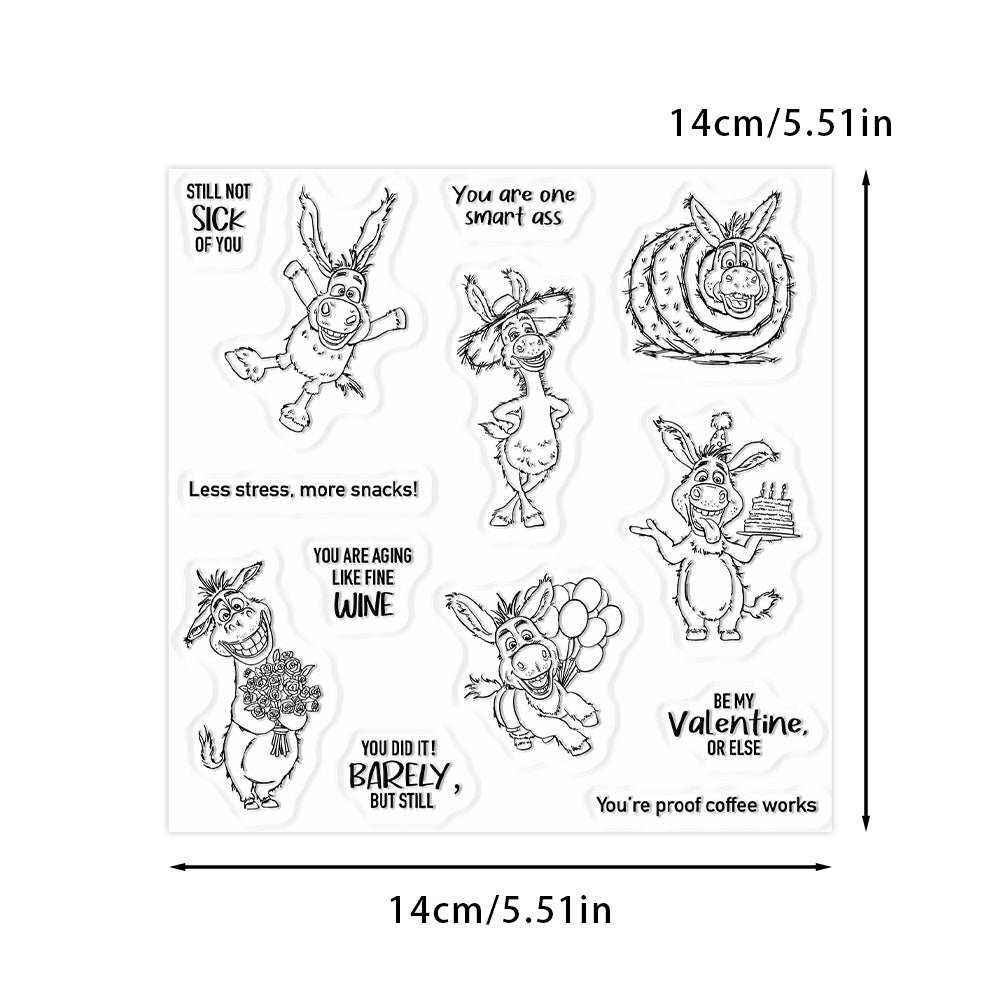 Cute Donkey Dies & Stamps Set