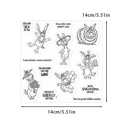 Cute Donkey Dies & Stamps Set