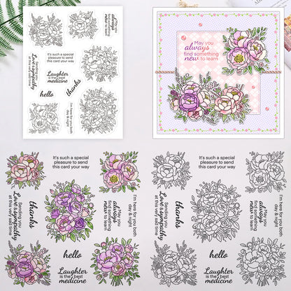 Beautiful Flowers Clear Stamps