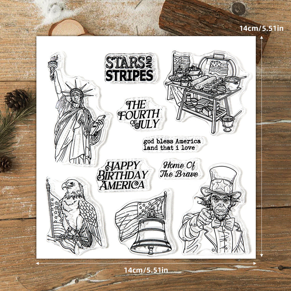 Independence Day Elements Clear Stamps