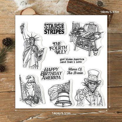 Independence Day Elements Clear Stamps