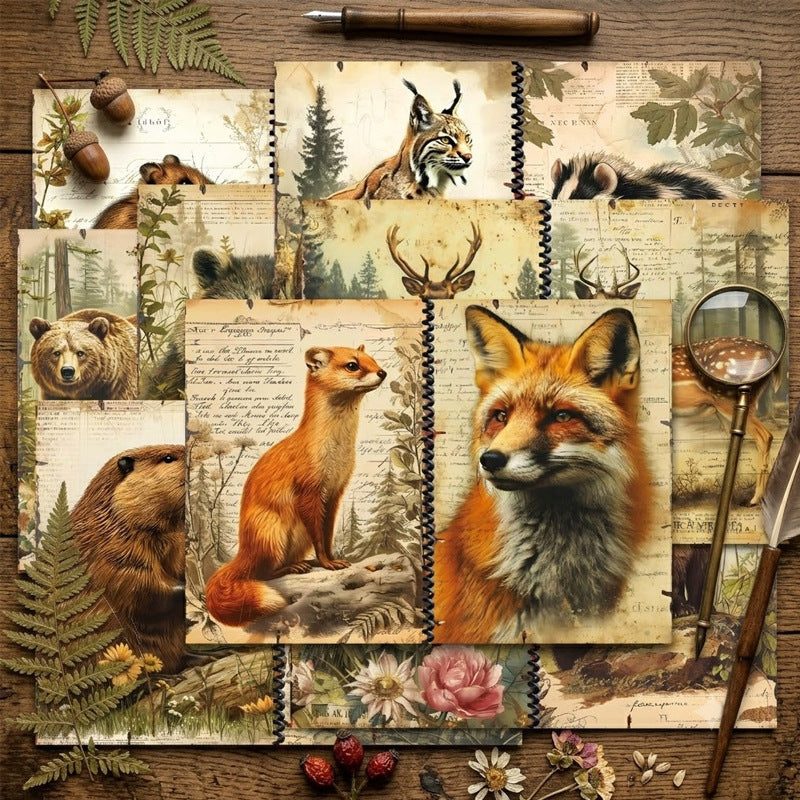 A5 Animal World Journal Scrapbook Paper