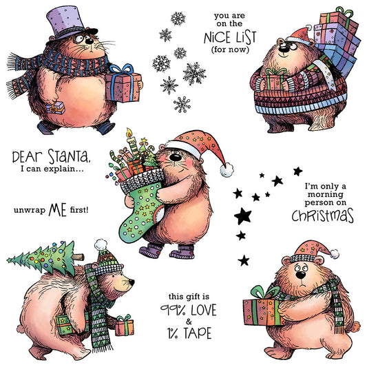 Christmas Bears Dies & Stamps Set