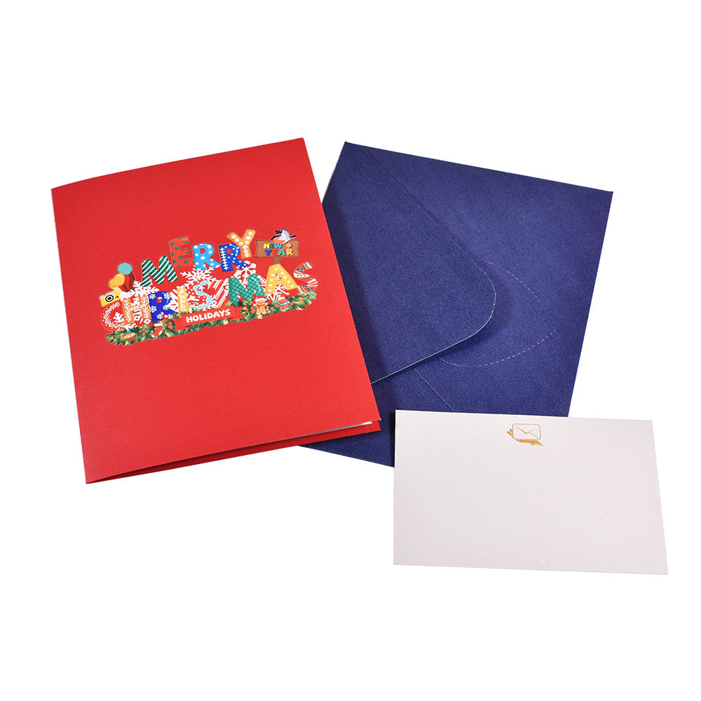 3D Creative Christmas Series Pop-Up Greeting Card