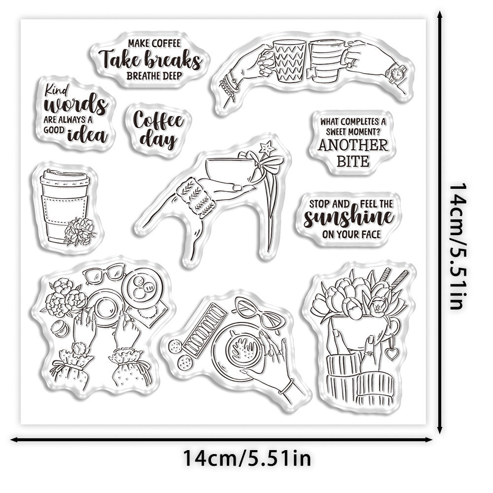 Coffee Life Clear Stamps