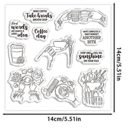Coffee Life Clear Stamps