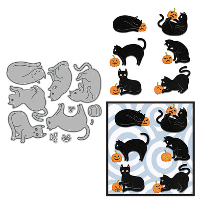 Halloween Kitten Metal Cutting Dies