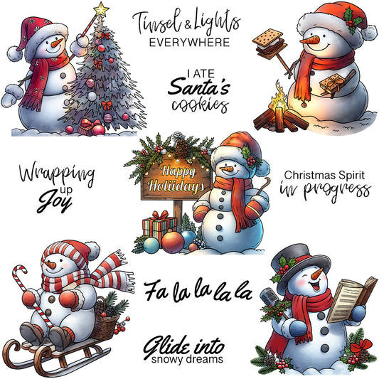 Winter Snowman Clear Stamps