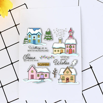 Snow House Dies & Stamps Set
