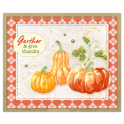 Autumn Pumpkin Dies & Stamps Set