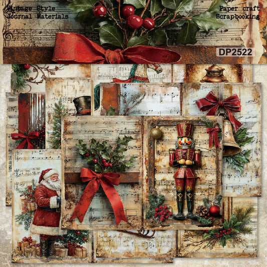 A5 Christmas Theme Journal Scrapbook Paper