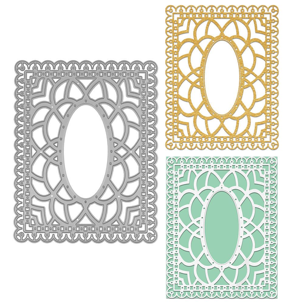 Decorative Floral Frame Background Board Cutting Dies