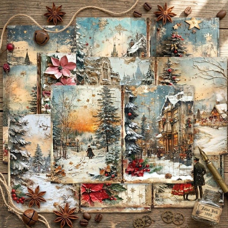 A5 Christmas Style Journal Scrapbook Paper