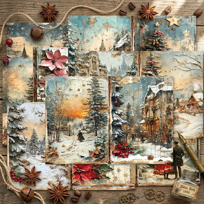 A5 Christmas Style Journal Scrapbook Paper