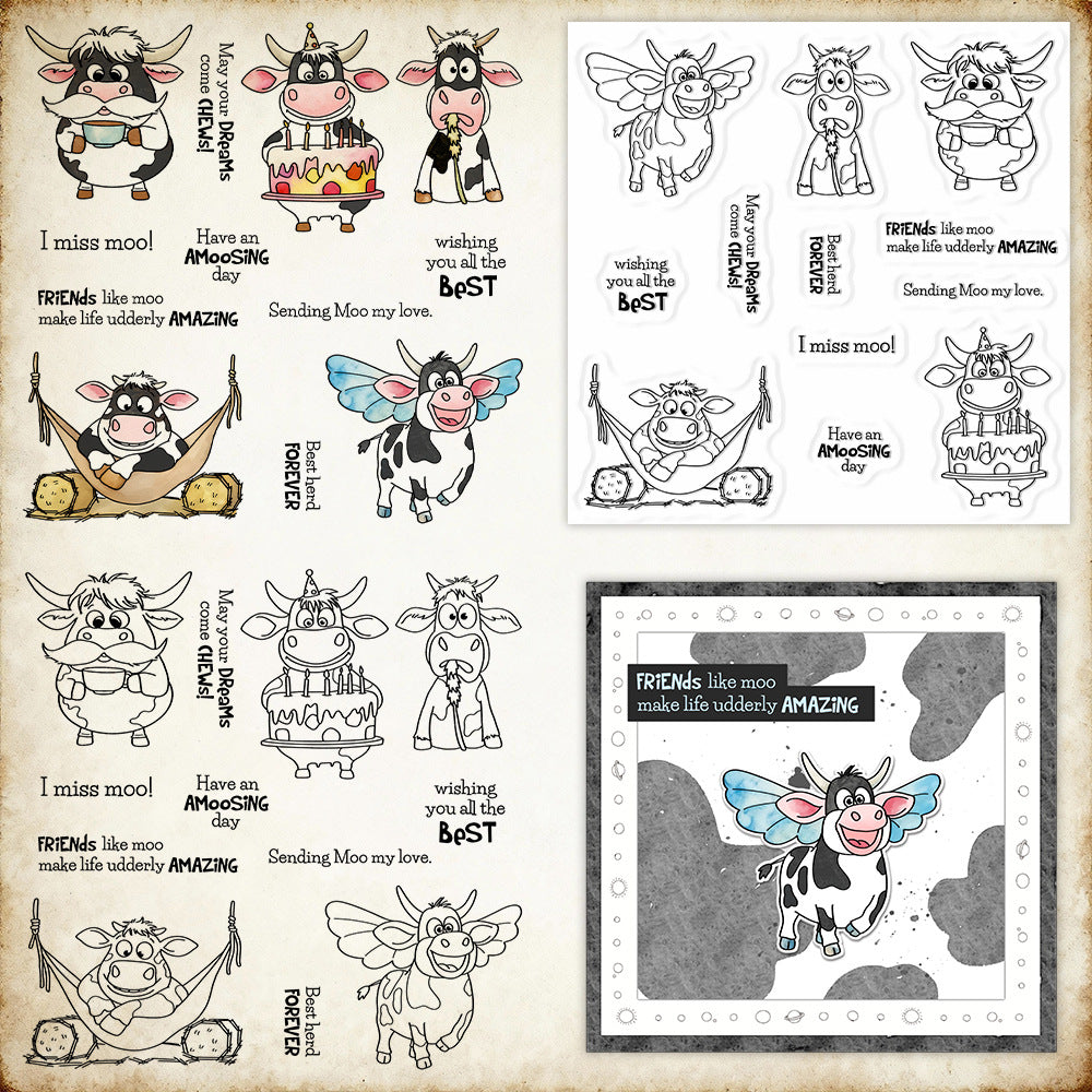 Cute Cows Clear Stamps