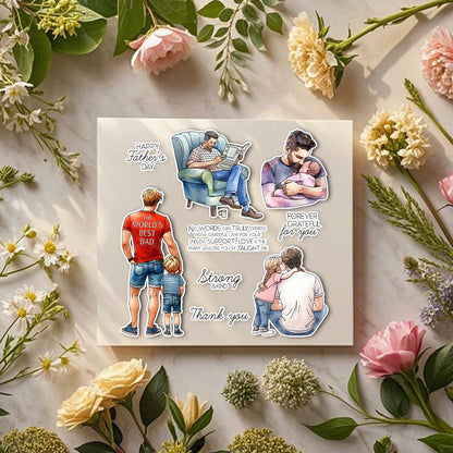 Love Dad Kids Dies & Stamps Set