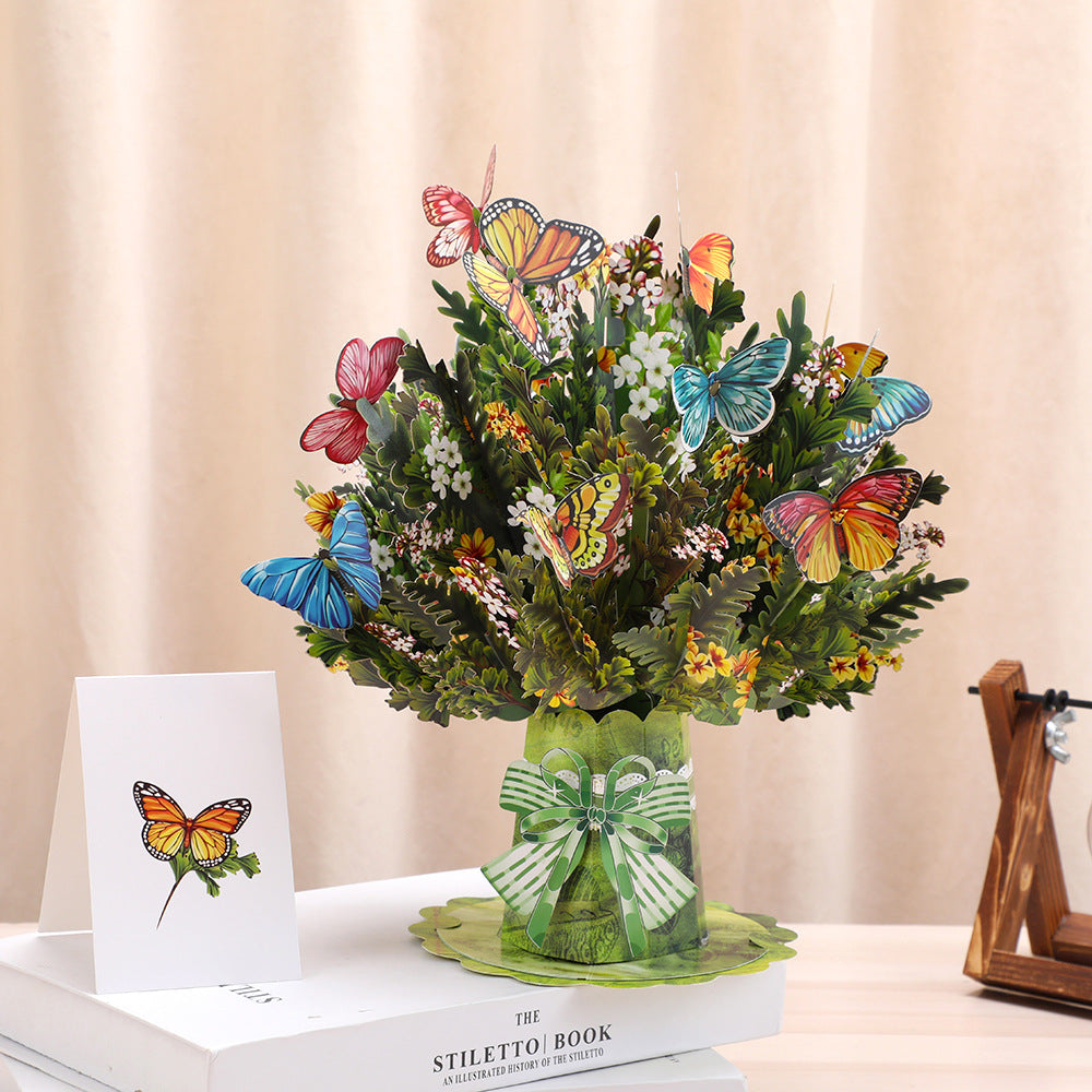 3D Pop-Up Card Creative Bouquet