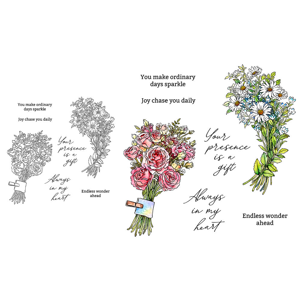 Beautiful Bouquet Dies & Stamps Set