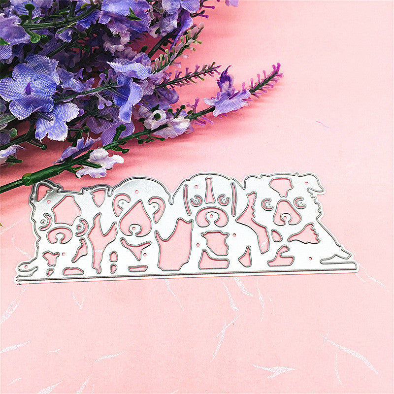 Four Cute Dogs Metal Cutting Dies