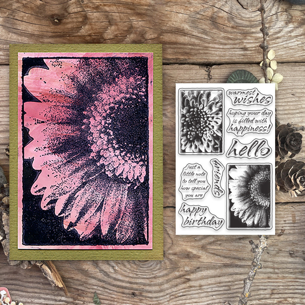 Floral Pattern Clear Stamps