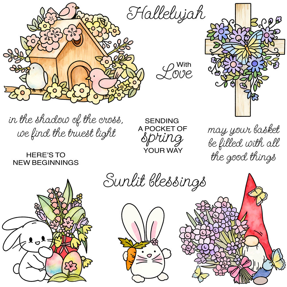 Easter Elements Clear Stamps