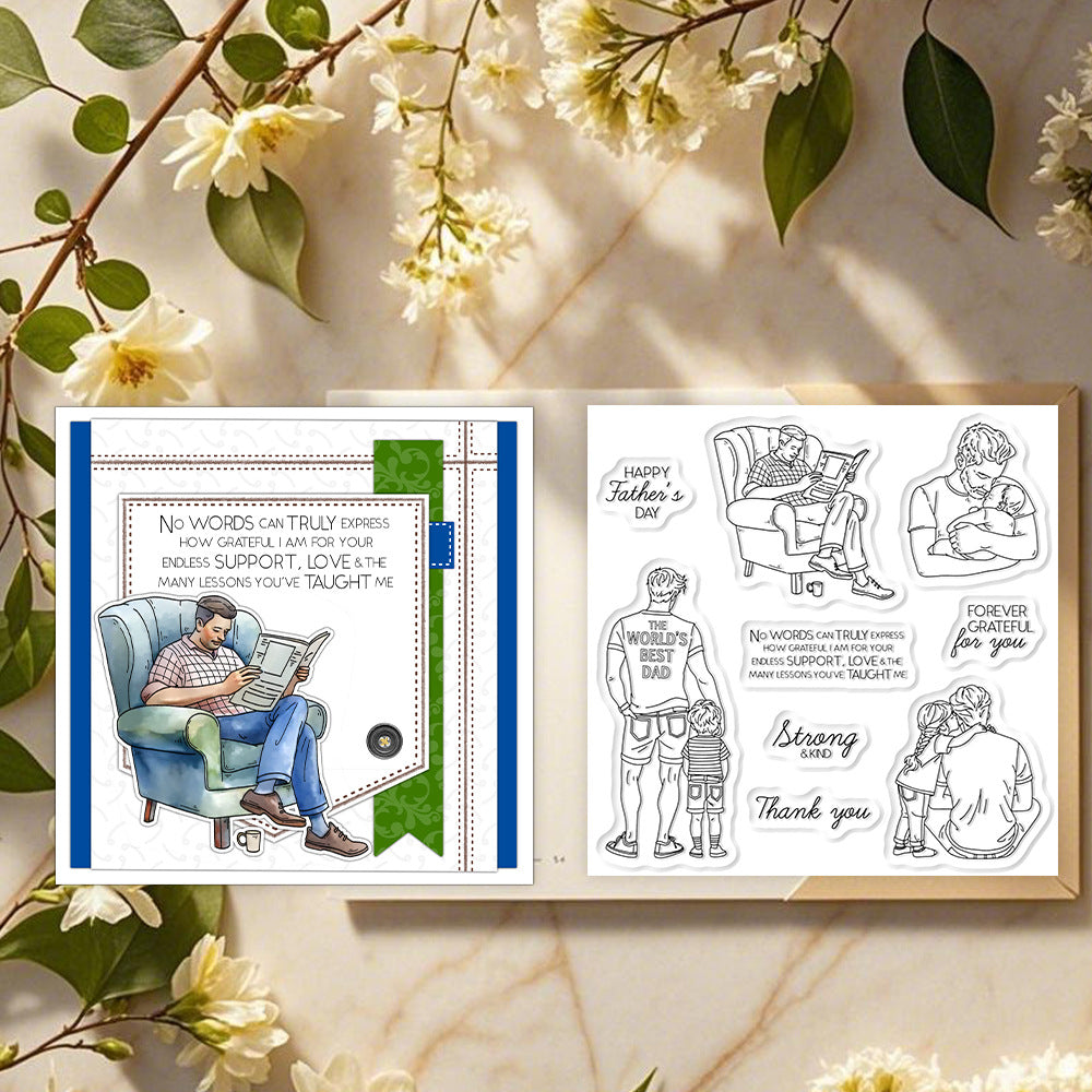 Love Dad Kids Dies & Stamps Set
