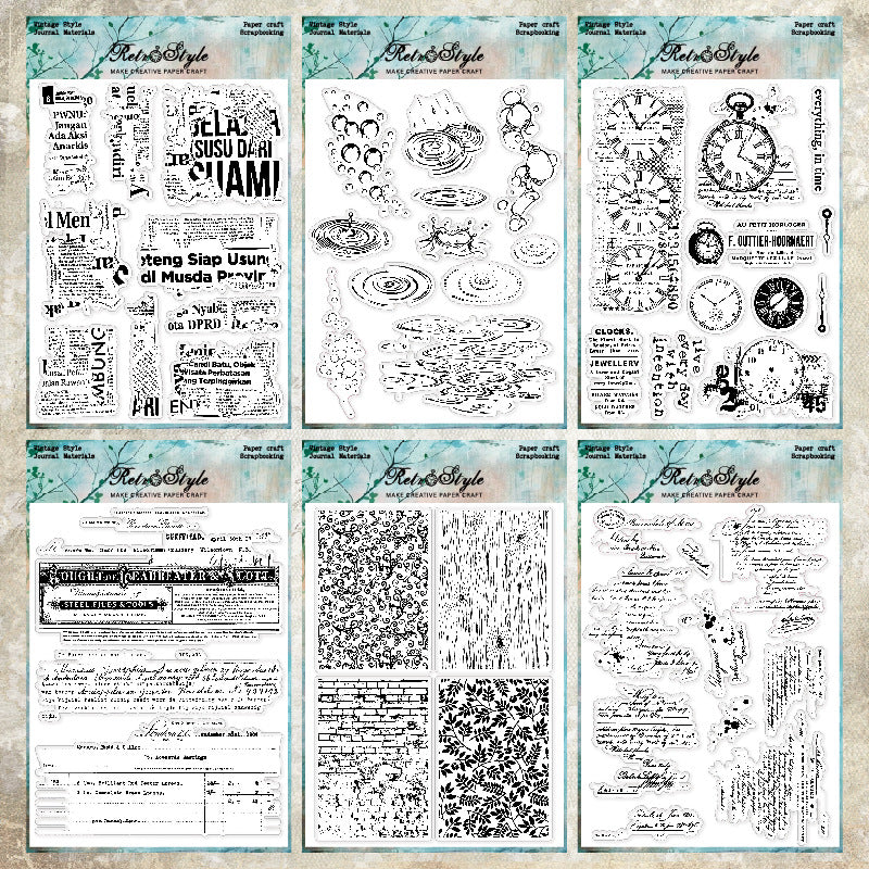Decorative Background DIY Scrapbook Clear Stamps