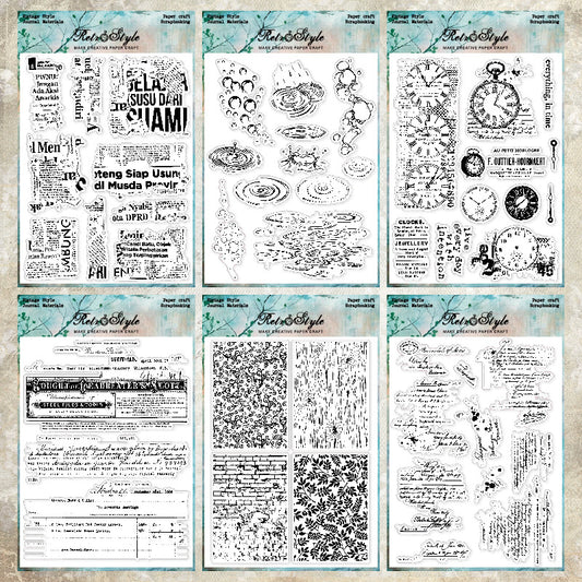 Decorative Background DIY Scrapbook Clear Stamps