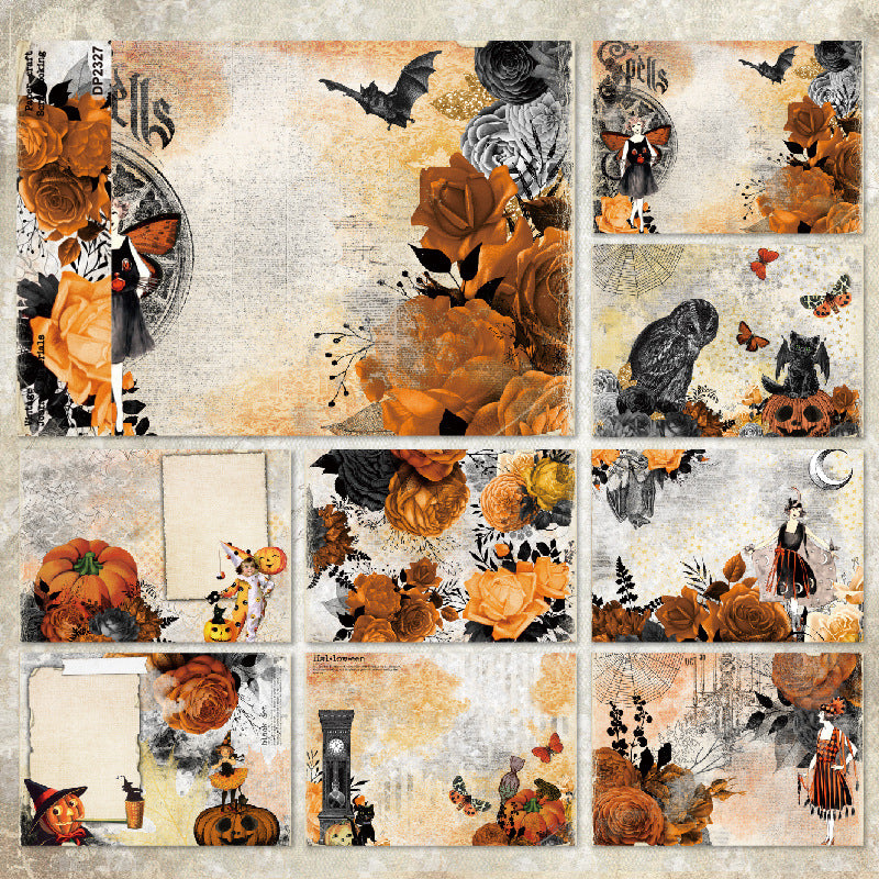 A5 Halloween Pumpkin Journal Scrapbook Paper