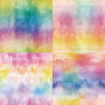 24PCS 6" Rainbow Dreams Scrapbook Paper & Cardstock