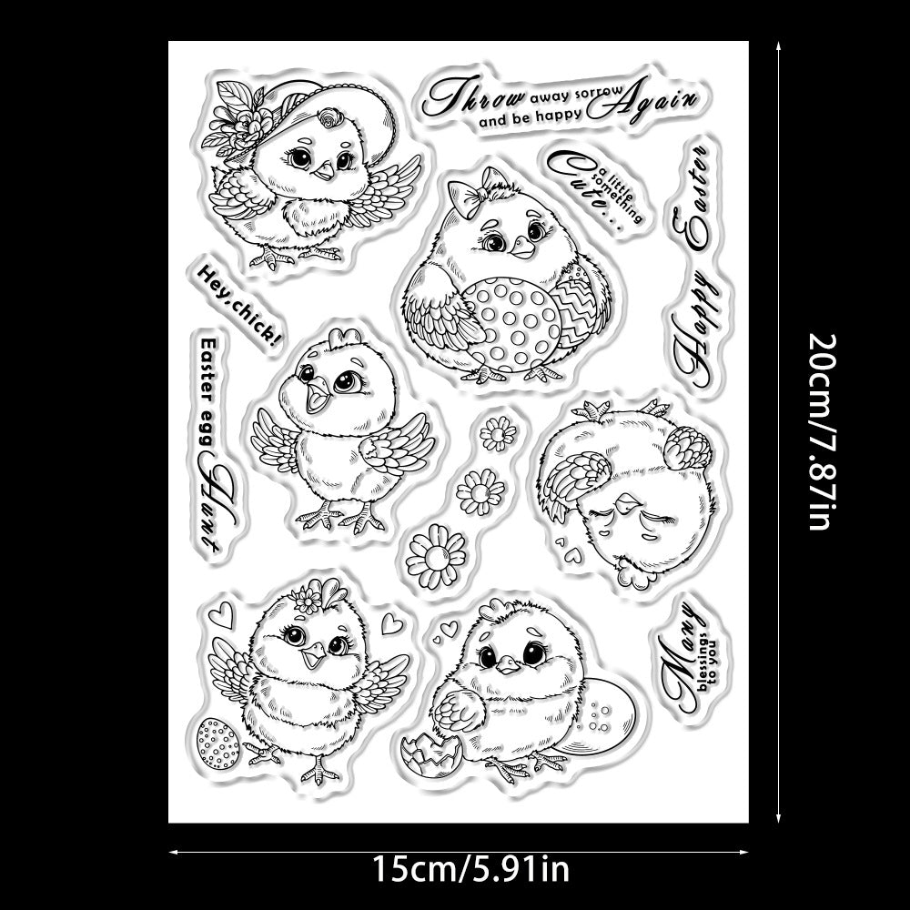 Easter Theme Dies & Stamps Set