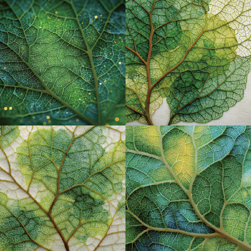 24PCS 6" Leaves Scrapbook Paper & Cardstock