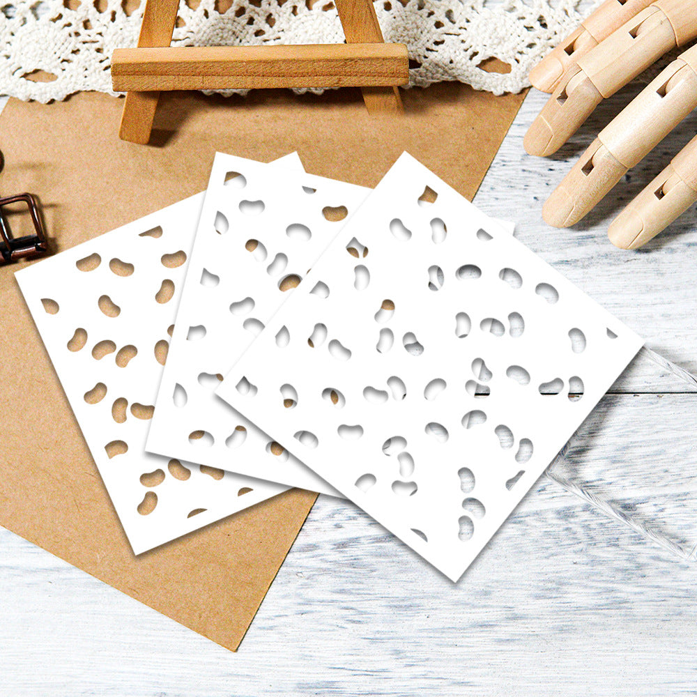 3 PCS Creative Patterns DIY Painting Hollow Stencil