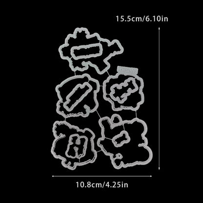 Valentine's Day Polar Bear Dies & Stamps Set
