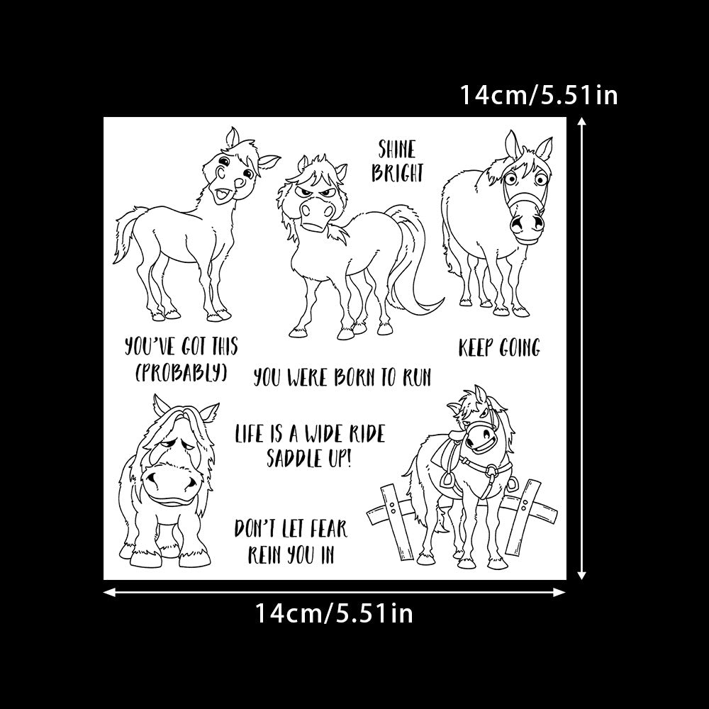 Inspirational Little Pony Dies & Stamps Set