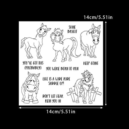 Inspirational Little Pony Dies & Stamps Set