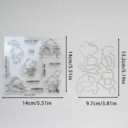 Warm Little Elephant Dies & Stamps Set