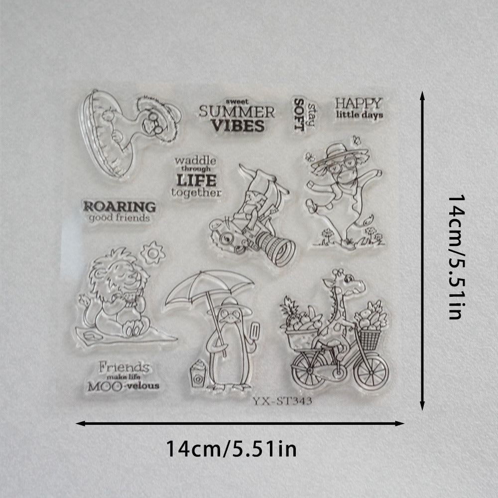 Summer Animals Clear Stamps