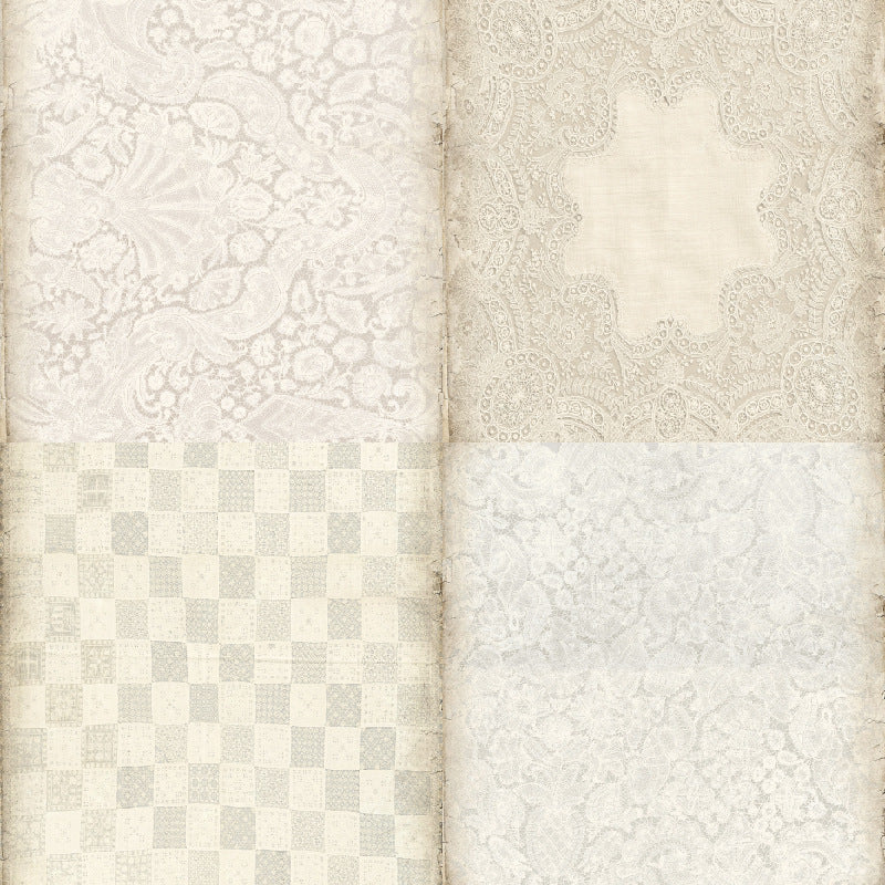 24PCS 6" Classic Lace Scrapbook Paper & Cardstock