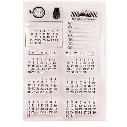 Calendar Clear Stamps