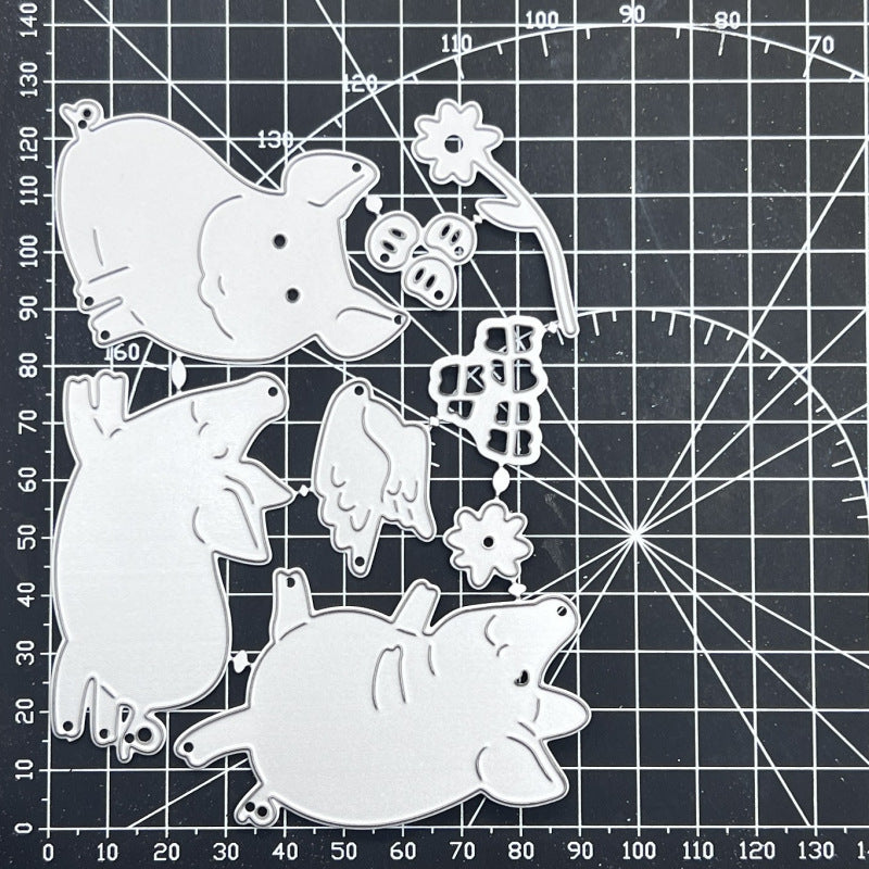 Three Cute Little Pigs Metal Cutting Dies