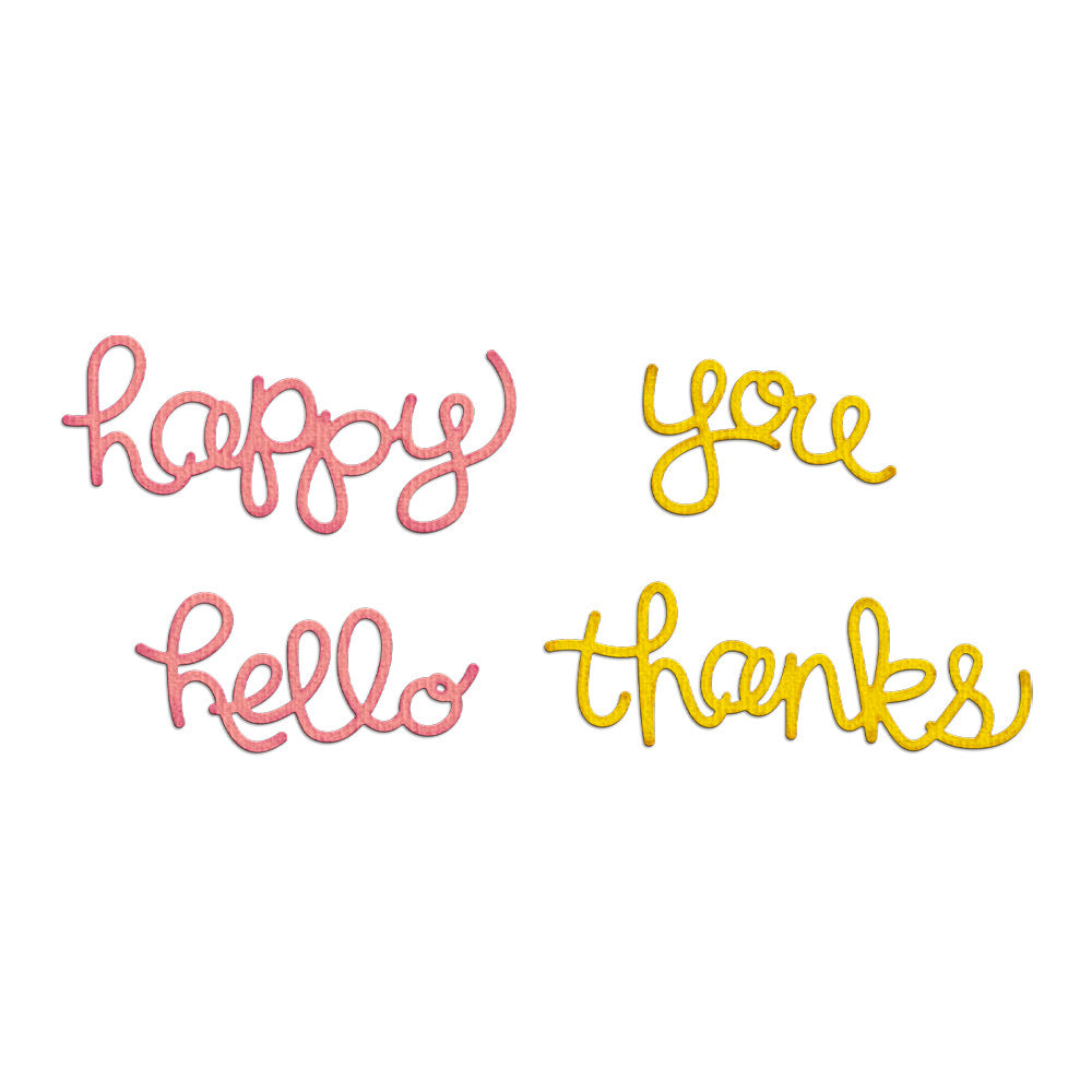 Greeting Words Metal Cutting Dies