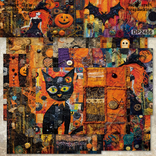 A5 Halloween Theme Journal Scrapbook Paper
